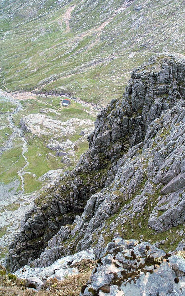 CIC Hut from Tower Ridge